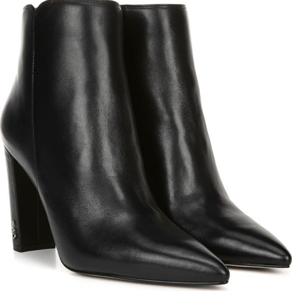 Sam Edelman Raelle Pointed Toe Leather Boots Size 7.5M